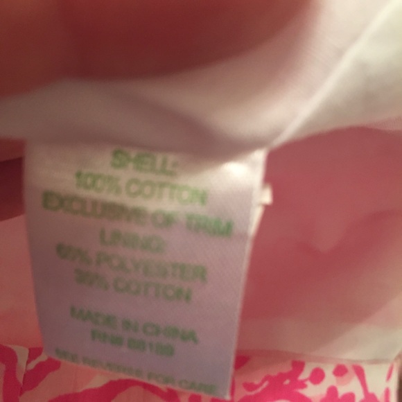 🌷Lilly Pulitzer Girls Pink Peplum Dress - Picture 6 of 7